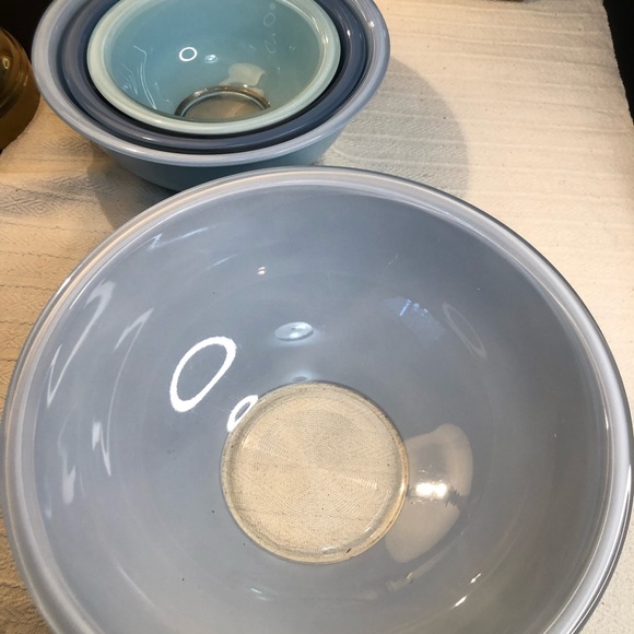 Vintage Moody Blues Pyrex Mixing Bowl Set Of 4 - Picture 10 of 11